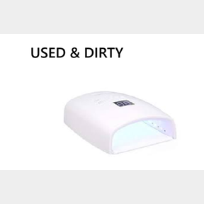 Cordless UV/LED Nail Lamp Rechargeable - 48W (White)-(USED & DIRTY) | 51745/18284 AS B1 (S2)