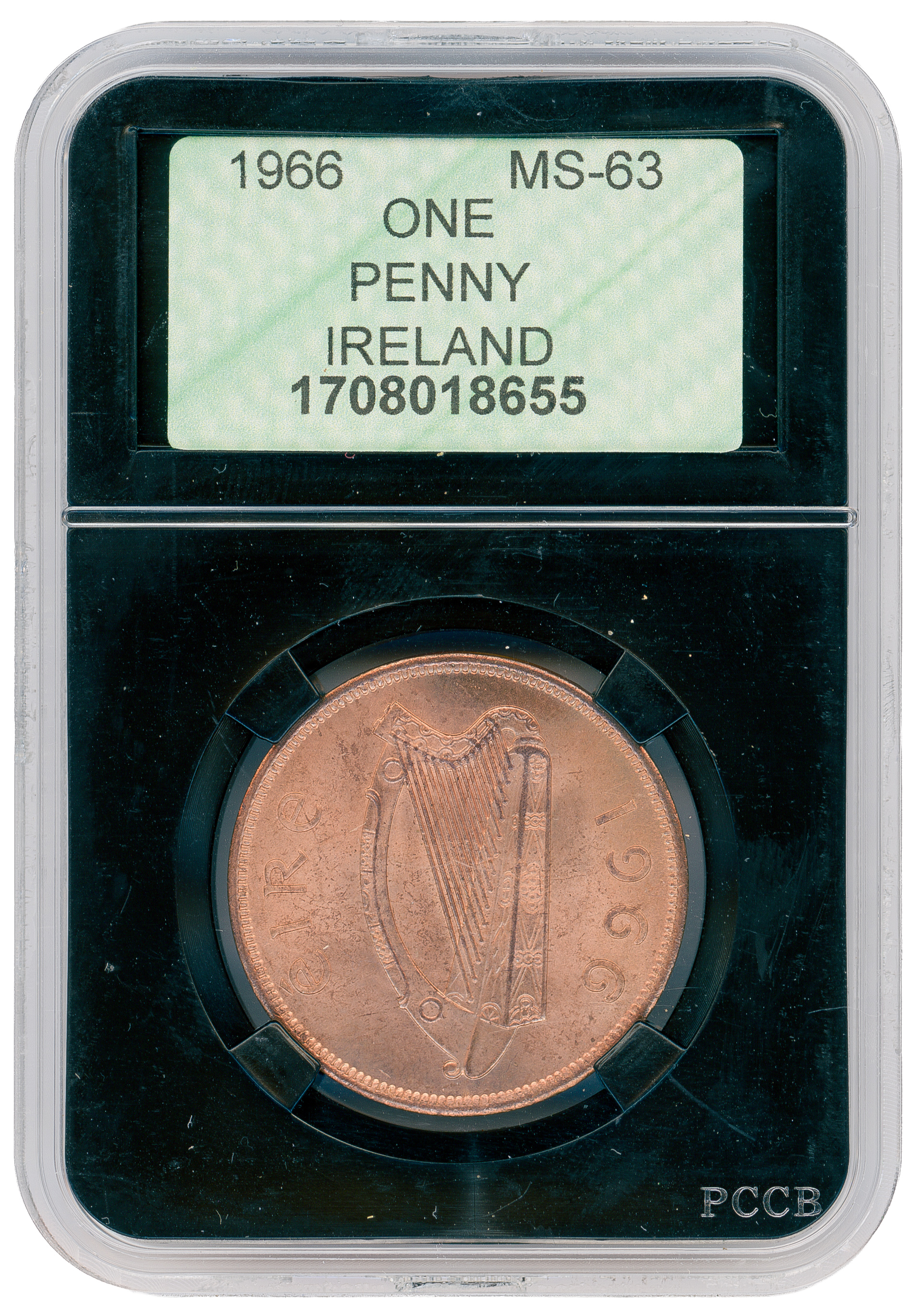 Ireland, Penny, 1966, MS63