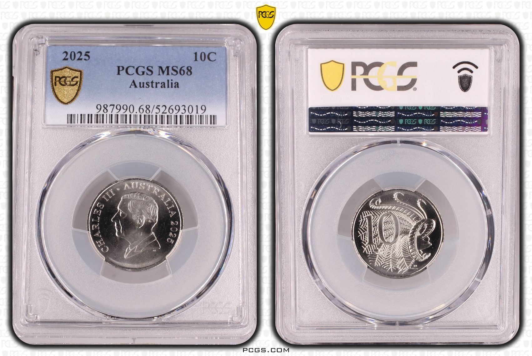 Ten Cent, 2025, PCGS MS68