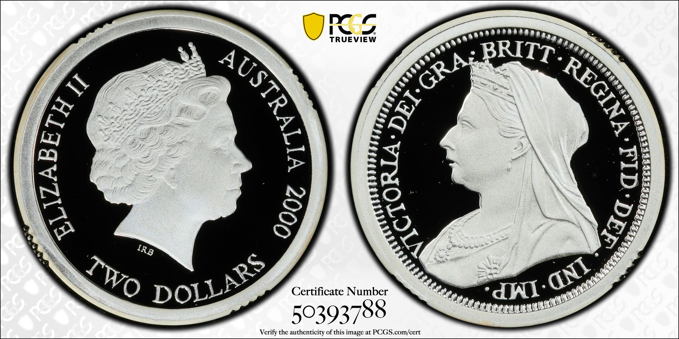 Victoria, Two Dollar, 2000, PCGS PR69DCAM