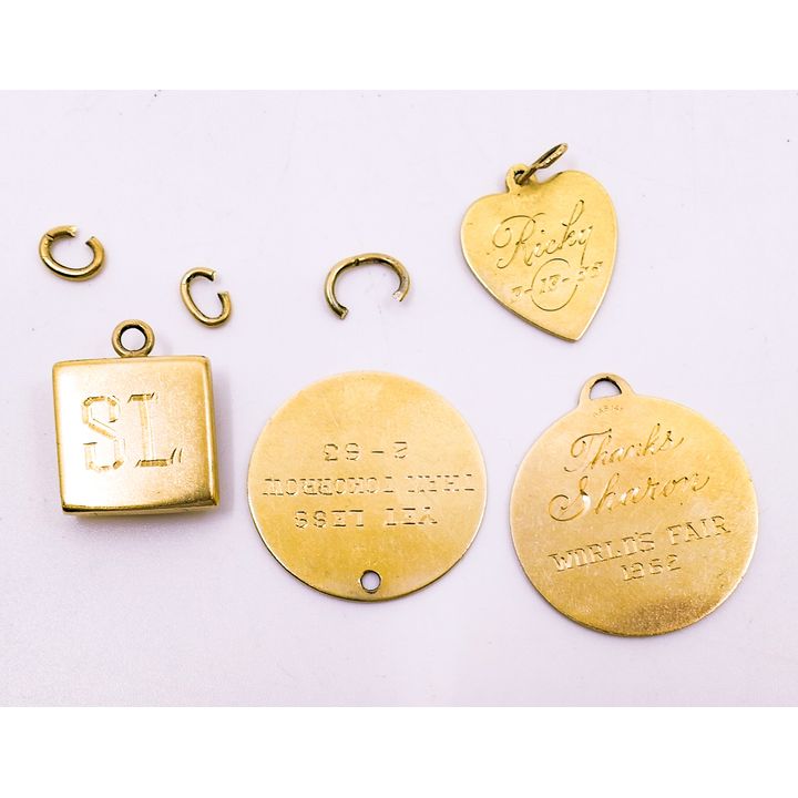 Box 14k Gold Charms - 18 Grams TW
