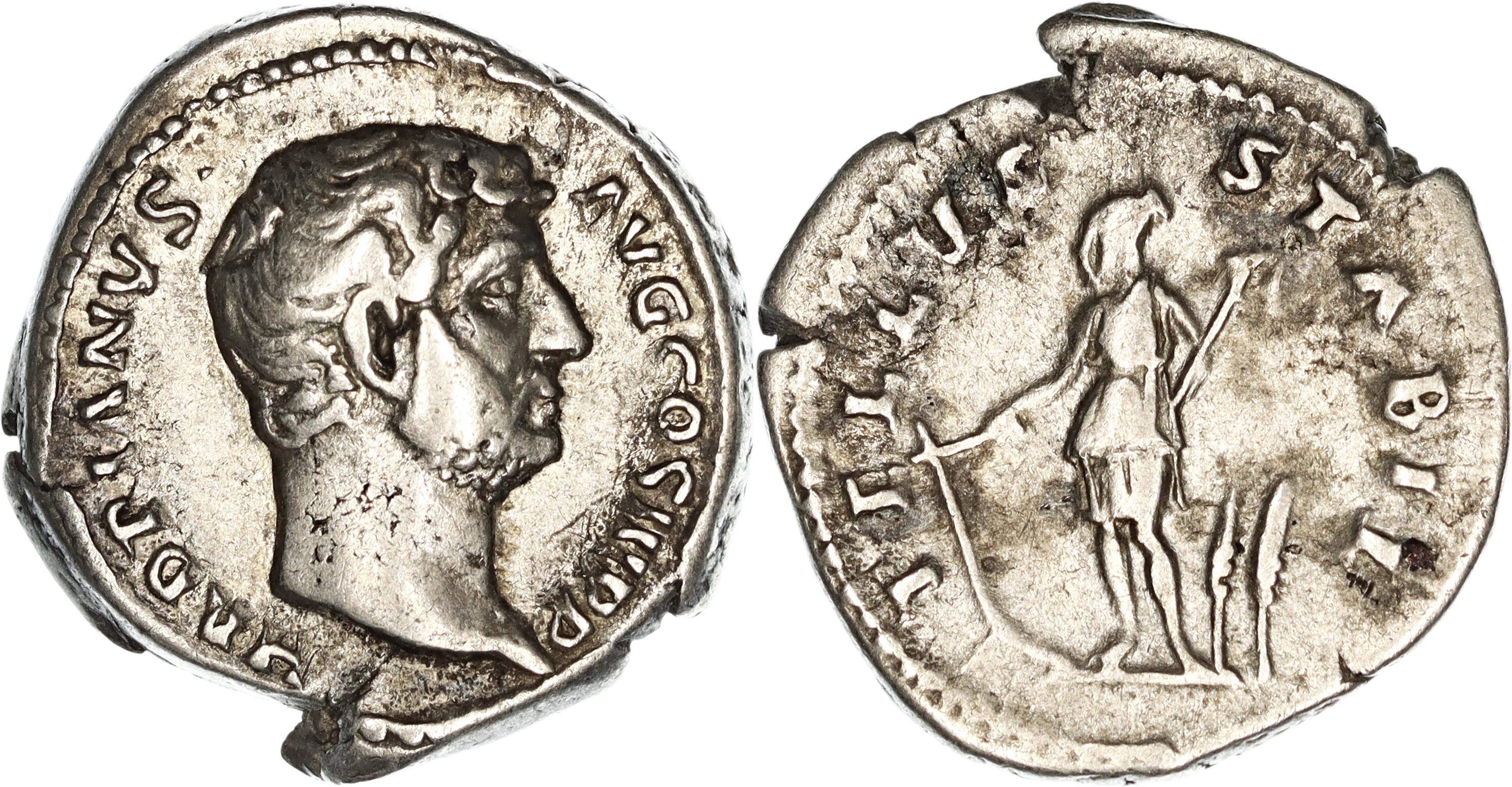 Roman Empire, Hadrian, Silver Denarius, 134-138 AD, gF-nVF