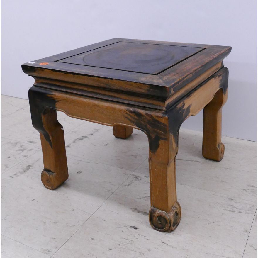 Old Chinese Square Rosewood Stand- 12x14''