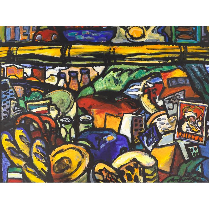 Richard Morhous ''Delicatessen'' 1993 Acrylic