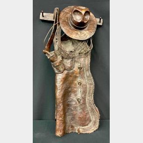 "Chaps" Wall Hanging Bronze By Dan Bates