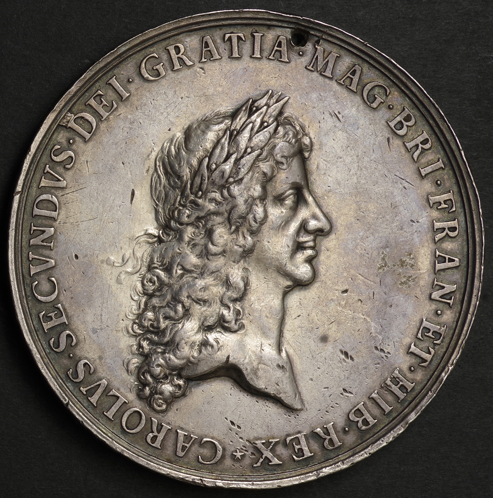 MAGB【1679年 (345年前)】イングランド チャールズ2世 Crown銀貨