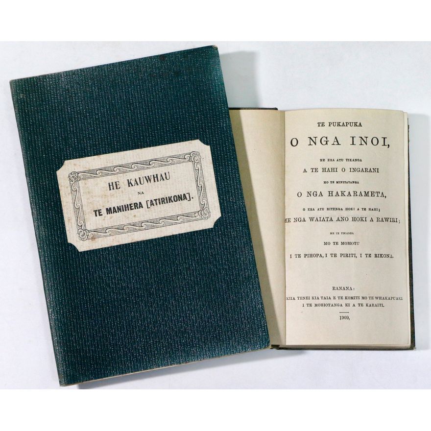 MAUNSELL, ROBERT.   [2 items] - He Kauwhau na Te Manihera [Atirikona]