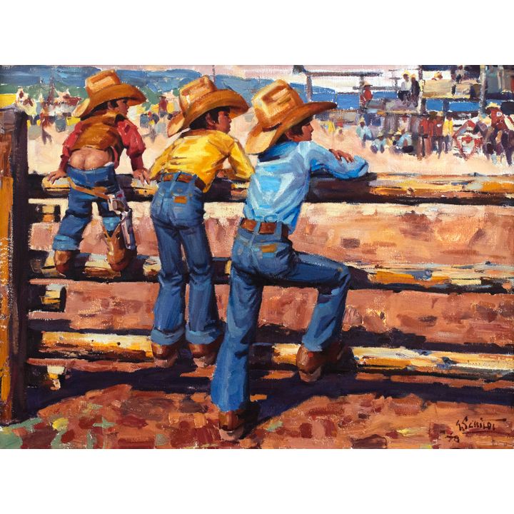 Gary Schildt (1938-) Rodeo Bunns