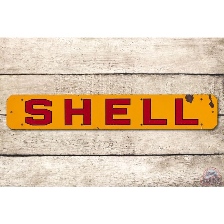 32" Shell Porcelain Truck Sign TAC 8.25
