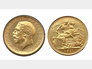 1911 GEORGE V SYDNEY MINT GOLD SOVEREIGN