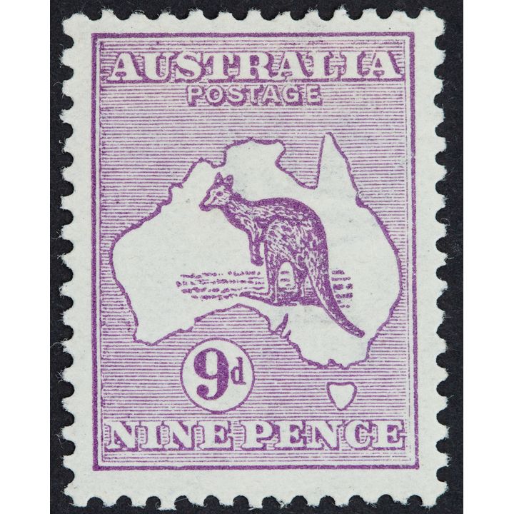 First Watermark, Ninepence, 1913, Fine