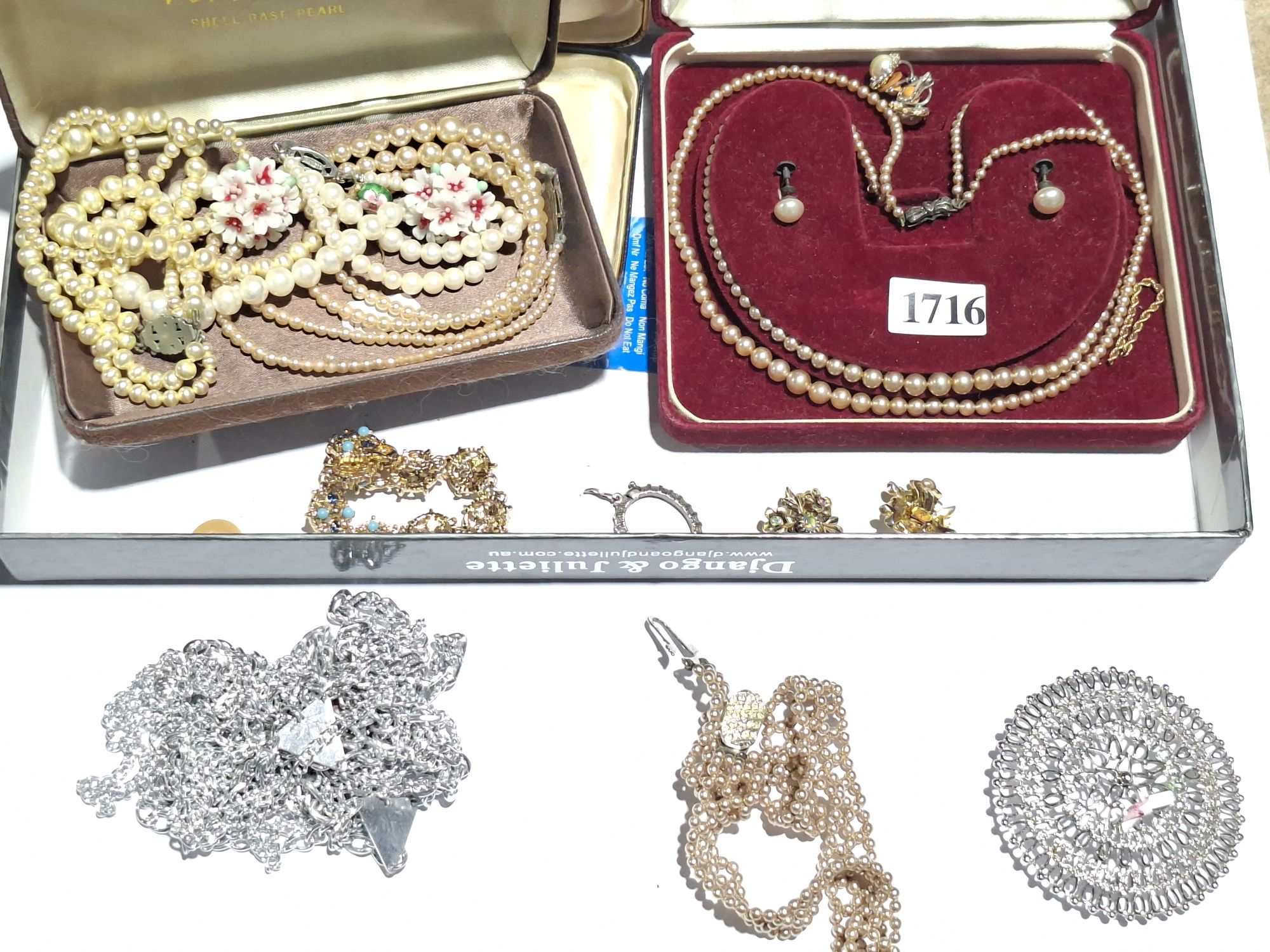 Two Suites Of Diamante Costume Jewellery
