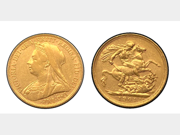1901 VICTORIA OLD HEAD PERTH MINT GOLD SOVEREIGN