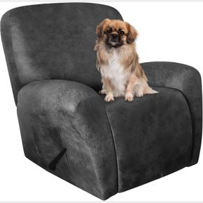 ANARACHON LEATHER LIKE RECLINER CHAIR COVERS HEAVY DUTY, 4 PIECES LAZY BOY RECLINER COVER FOR RECLINER CHAIR, LEATHER COVER FOR RE