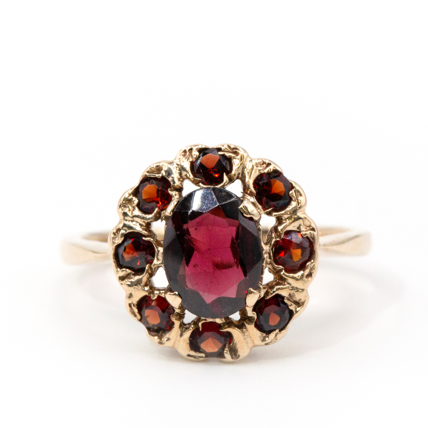 Garnet 9ct Gold Ring