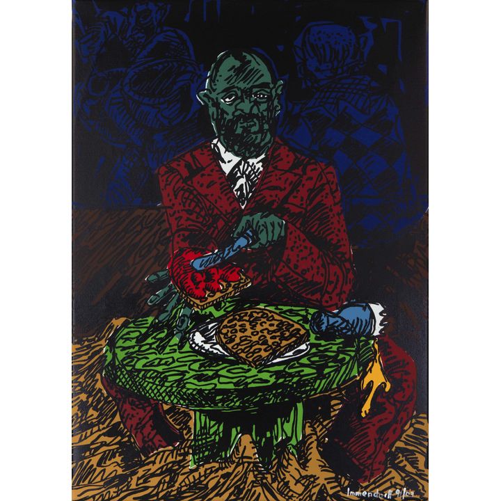 Jörg Immendorff Baselitzfrühstück 1992/2003
