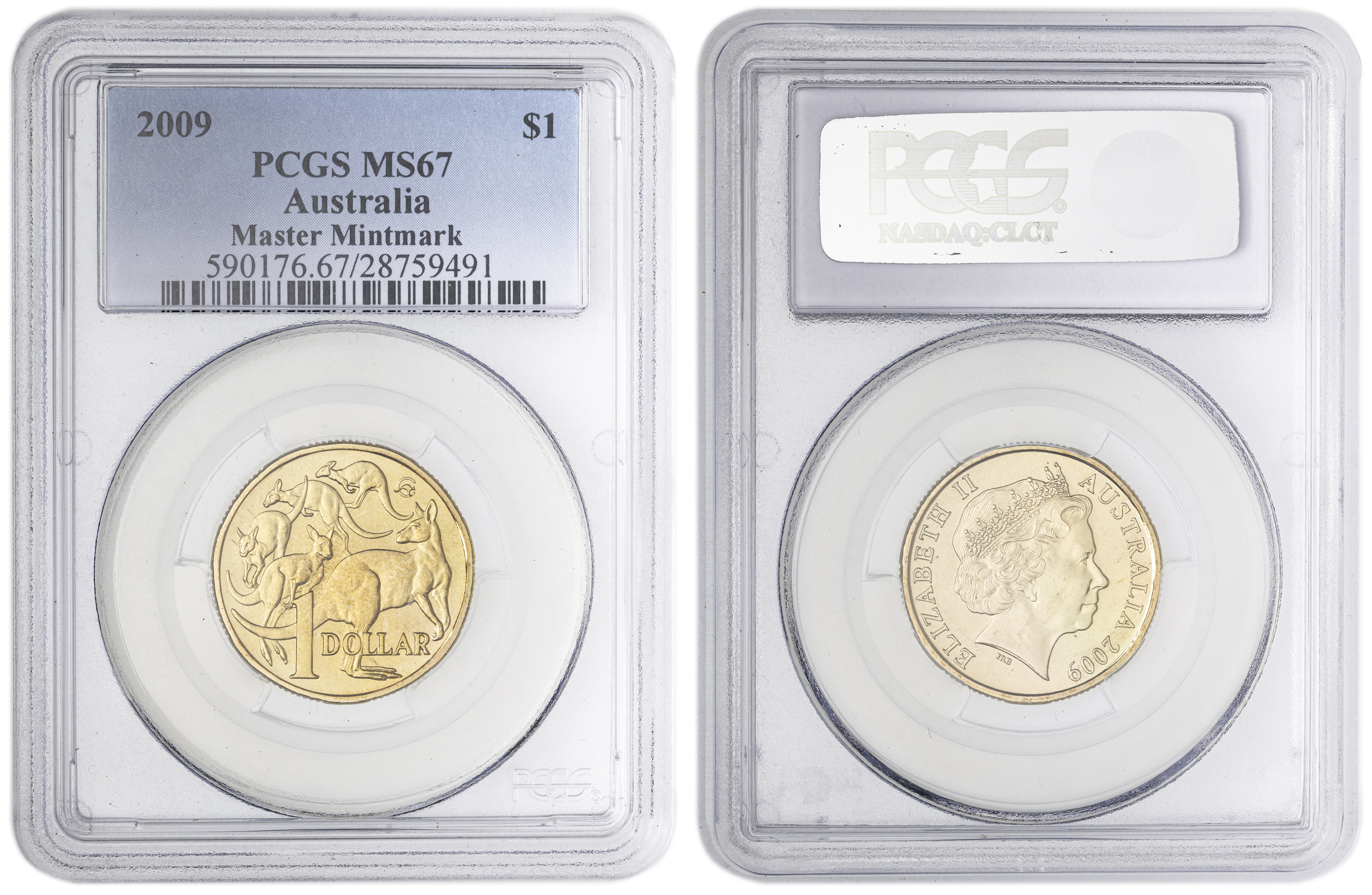 Master Mintmark , One Dollar, 2009, PCGS MS67