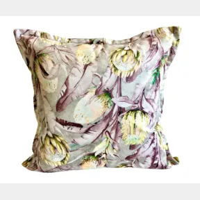True Radiance Protea scatter cushion 60x60cm blue |