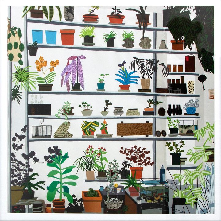 Jonas Wood (American, b. 1977) 'Large Shelf Still Life (2017)'