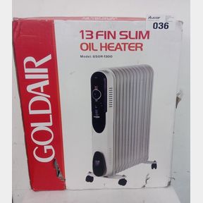 GOLDAIR GSOR-1300 13 FIN OIL HEATER - WHITE (1300W)