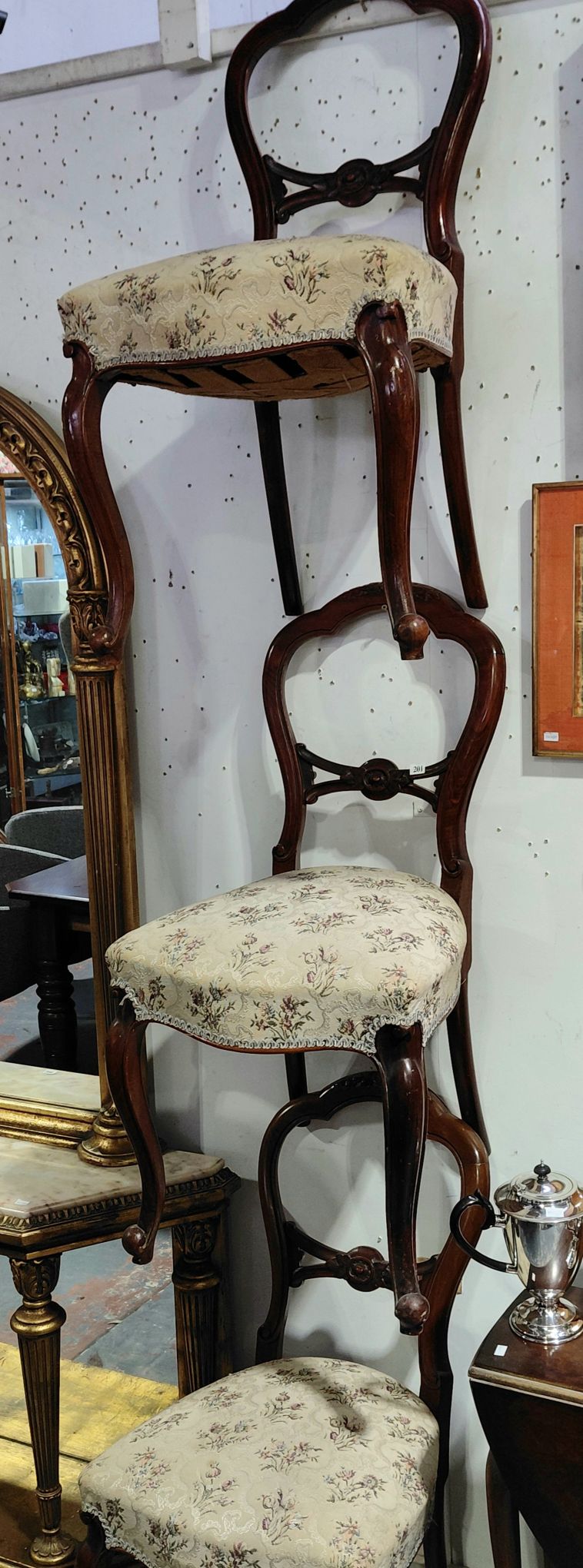 201 · VICTORAIN BALLOON BACK CHAIRS