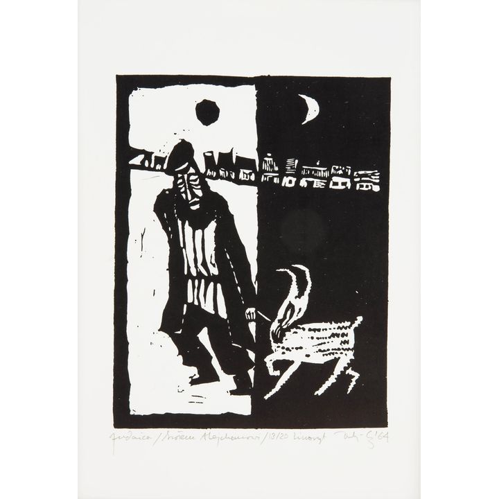Jerzy Duda-Gracz | Szołem Alejchemowi z cyklu Judaica, 1964