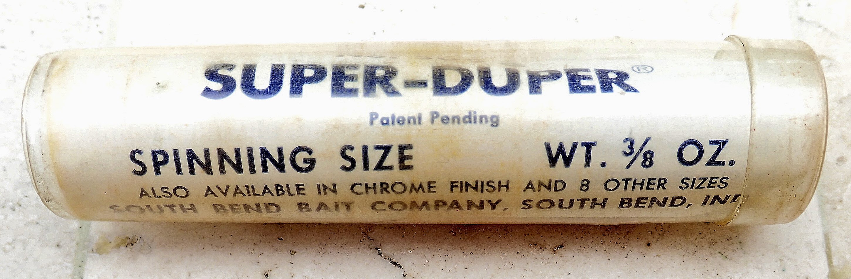 VINTAGE FISHING LURE - South Bend - Super Duper Gold - #502 - Pat