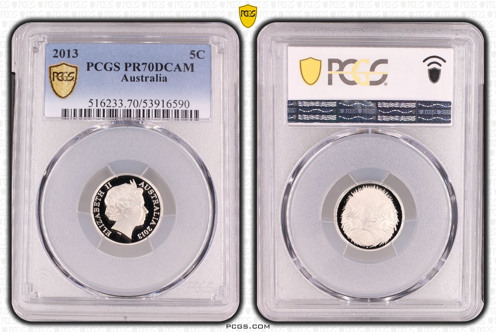 Five Cent, 2013, PR70DCAM
