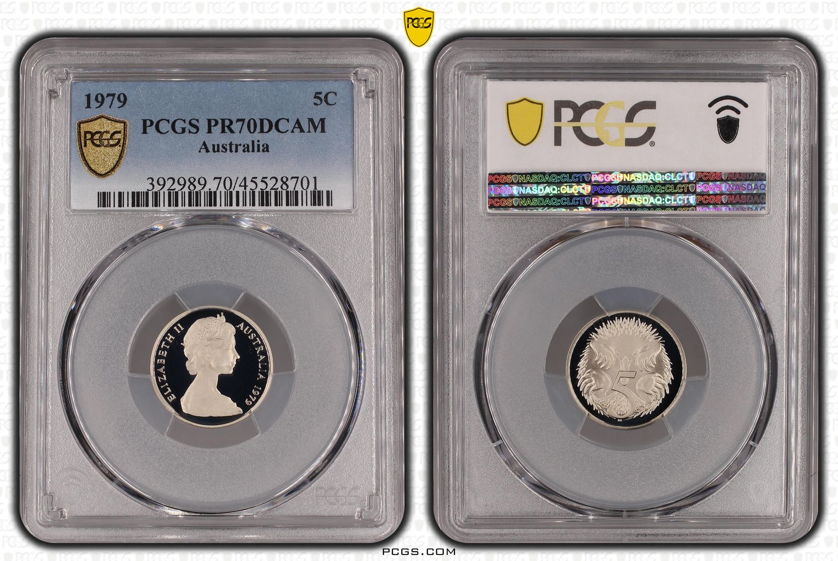 1979 Australia Five Cent, 5c Proof PCGS - PR70DCAM POP 4/0 -701