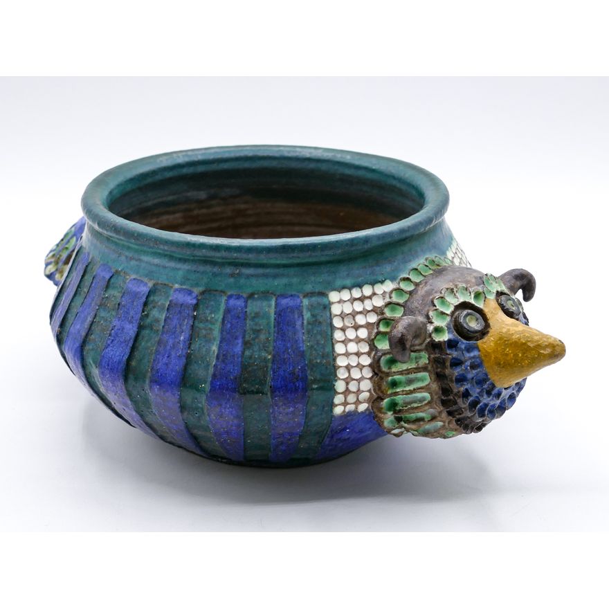Jane Wherette Bird Figural Pottery Bowl 4.5''
