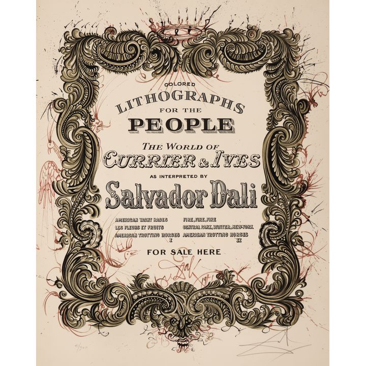 Salvador Dali ''Dali's Presentation'' 1971 Photolith