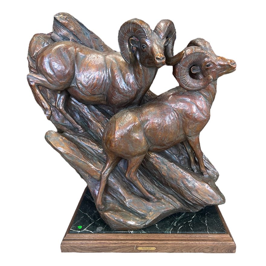 Kent Ullberg ''Bighorn Ridge'' (Rams) Bronze