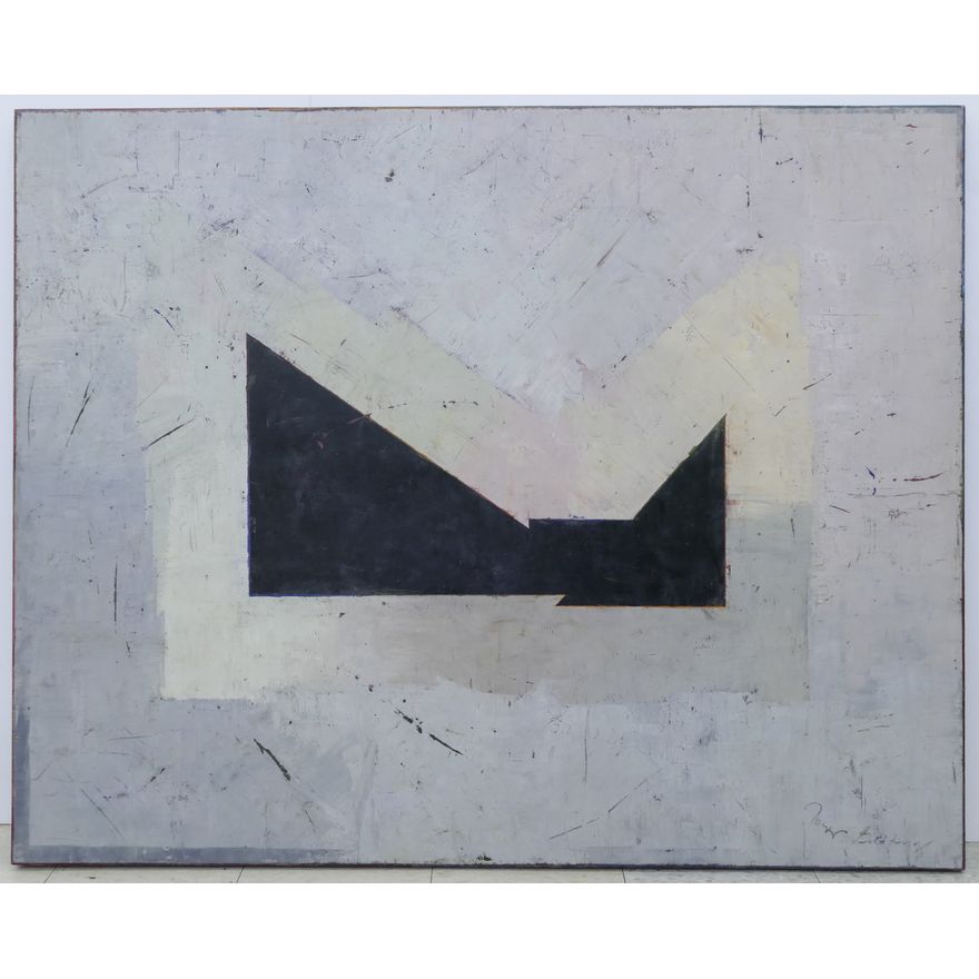 Joseph Goldberg ''Ghost Town'' 1988 Encaustic