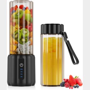COKUNST PORTABLE BLENDER - SMALL SMOOTHIE & SHAKE MAKER, 17 OZ (500ML) PERSONAL BLENDER WITH 6 BLADES, USB-C RECHARGEABLE MINI MIX