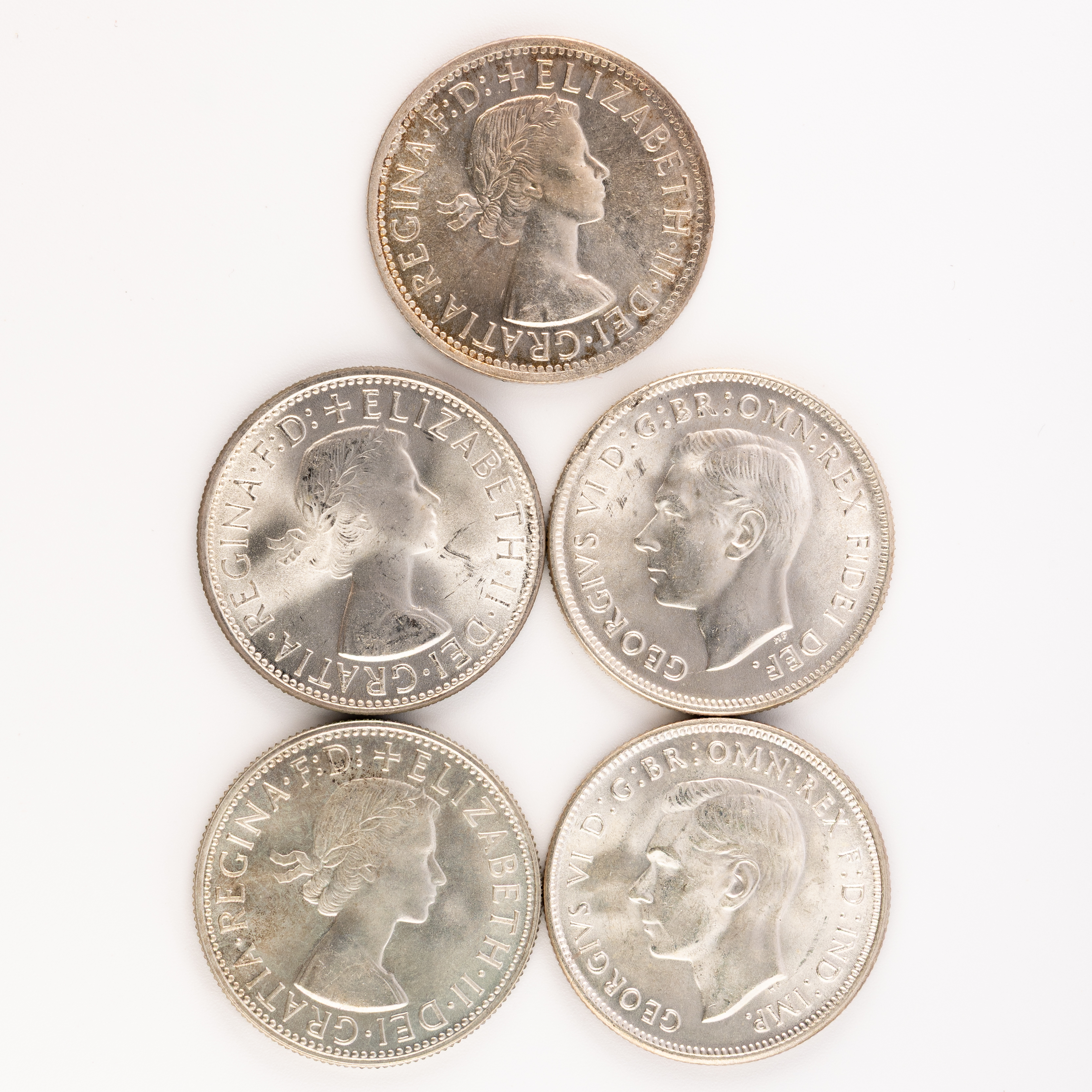 George VI - Elizabeth II, Florin, 1944 - 1963, UNC