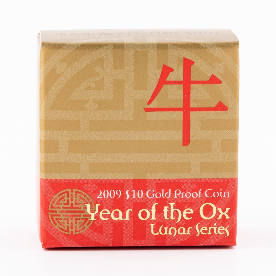 Elizabeth II, RAM - Lunar Series, Year of the Ox, Ten Dollars, 2009,  FDC