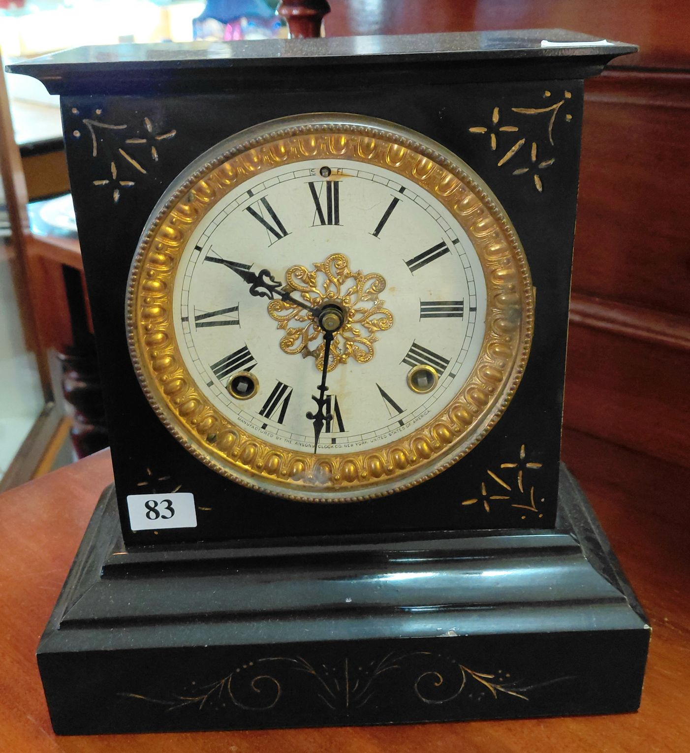 83 · ANSONIA MANTLE CLOCK