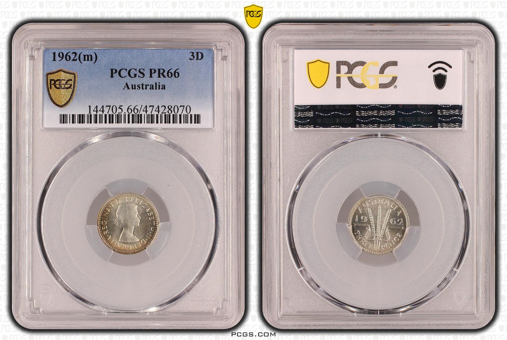Threepence, 1962(m), PCGS PR 66