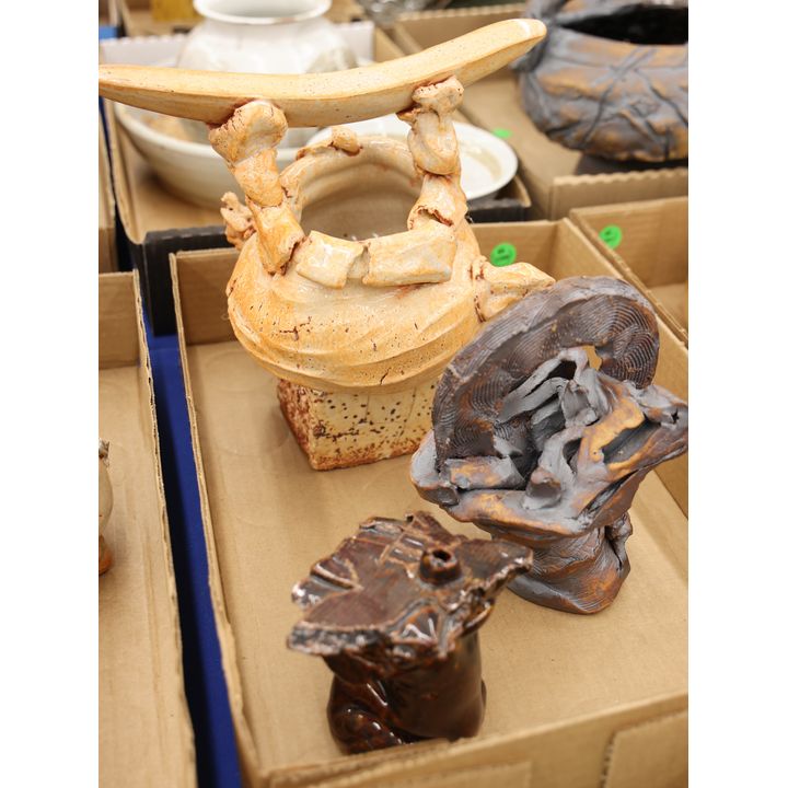 Box 3pc Ed Brannan Sculptural Baskets etc.