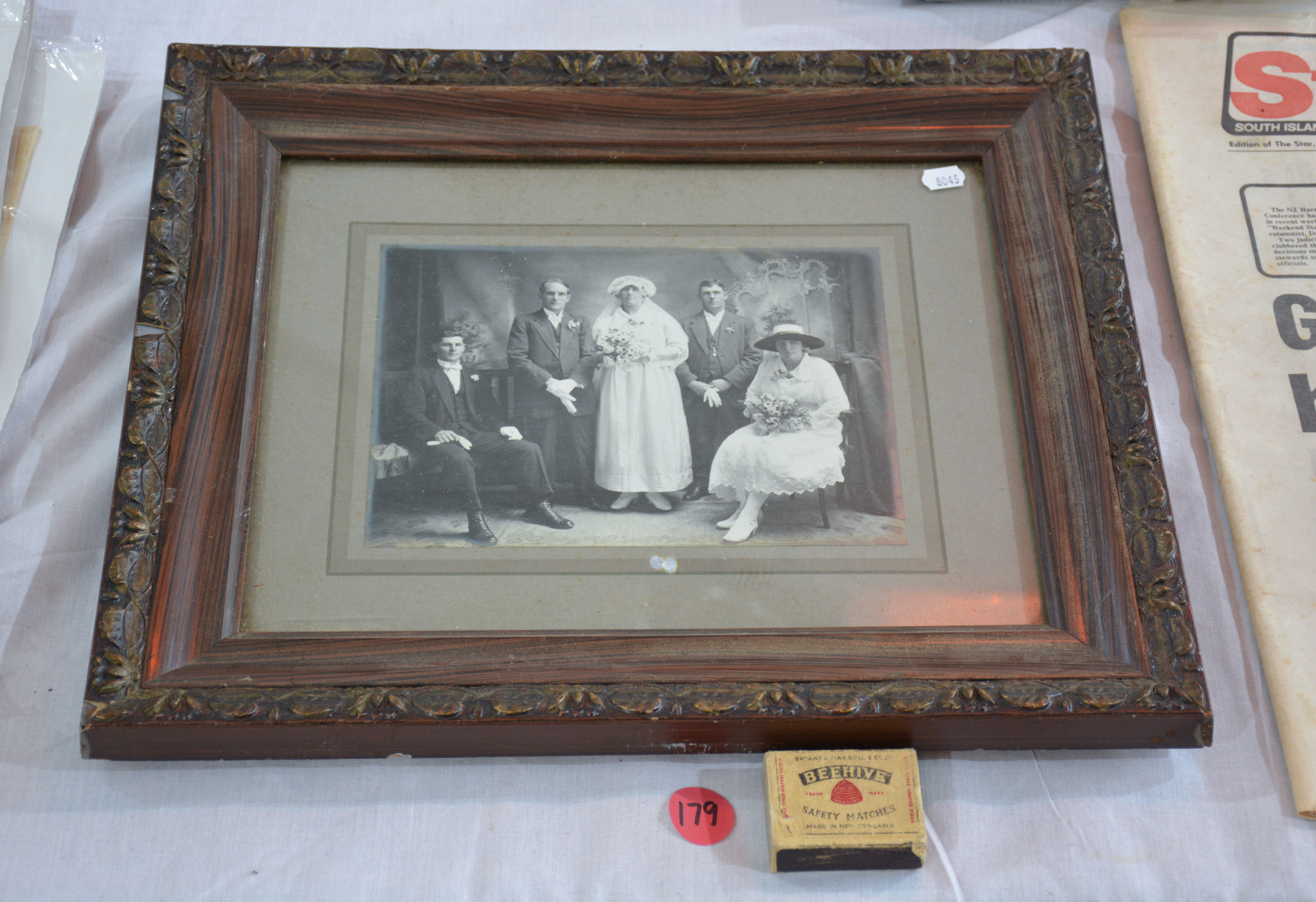 Vintage Photograph in Wood Frame — NZ auction result