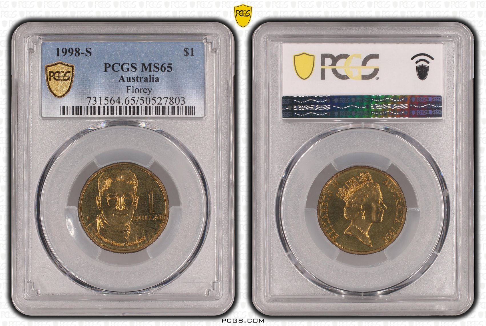 Florey, One Dollar, 1998-S, PCGS MS65