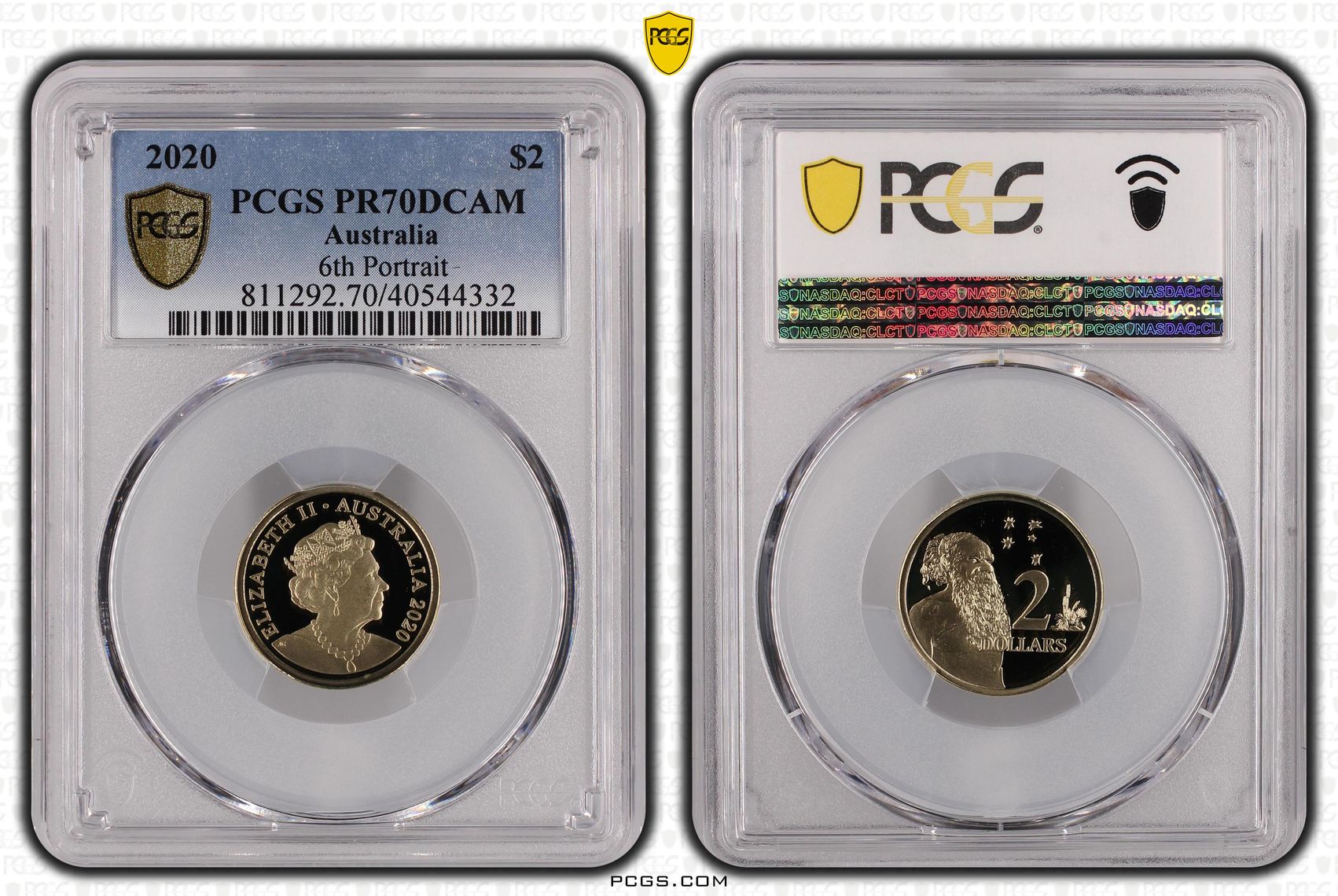 2020 Australia Two Dollar, $2 6th Portrait PCGS - PR70DCAM POP 50/0 -332