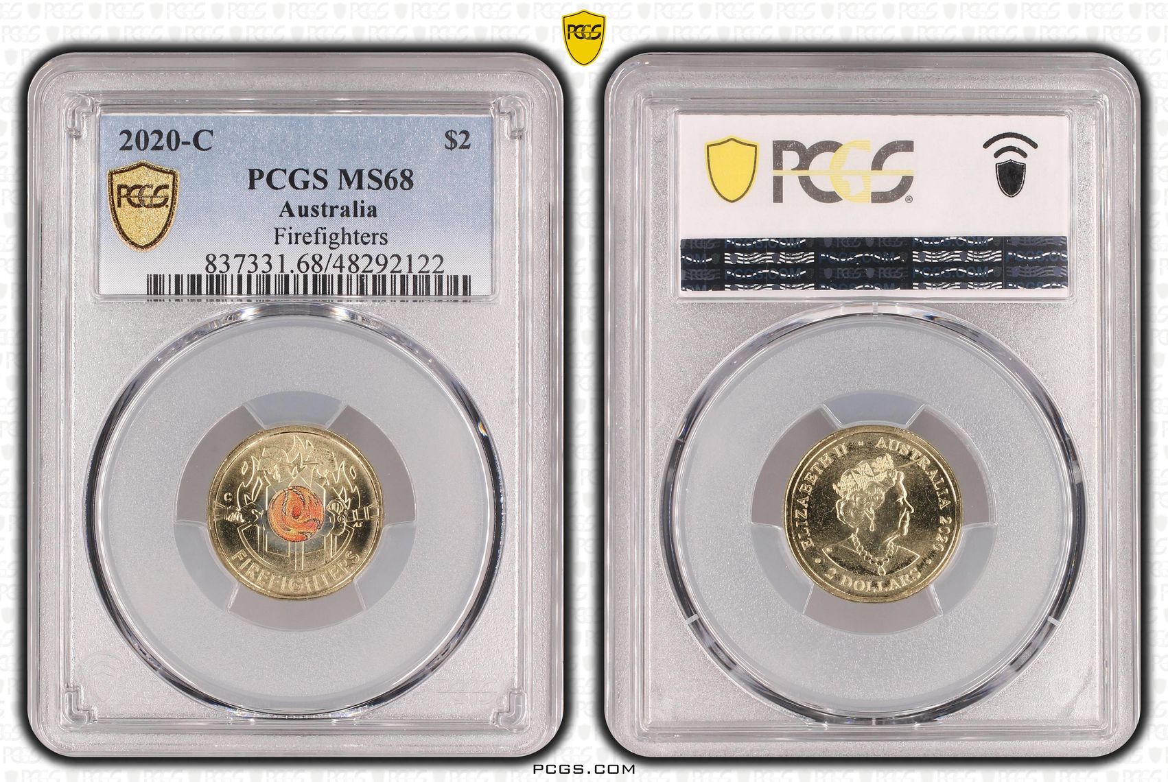 Firefighters Colorized, Two Dollar, 2020-C, PCGS MS68