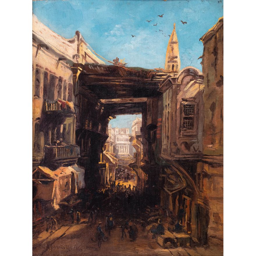Eduard Hildebrandt | Bazar w Kairze, 1860 r.