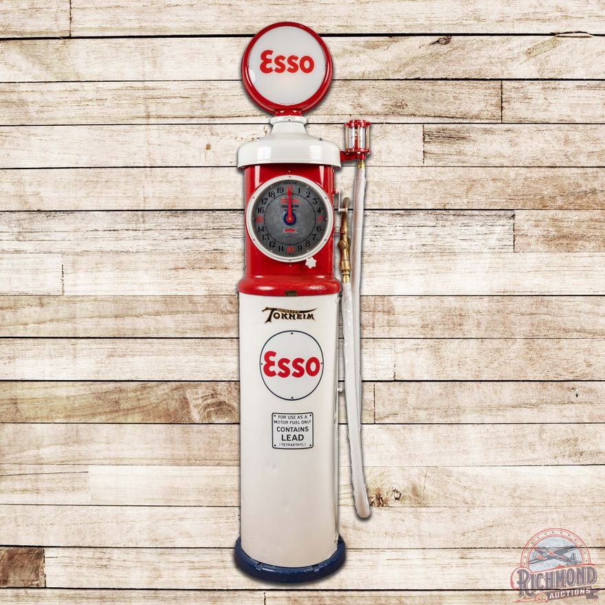 Tokheim Model #850 Clock Face Gas Pump Esso Gasoline