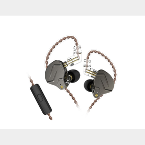 KZ ZSN PRO DYNAMIC HYBRID DUAL DRIVER EARPHONES/EARBUDS WITH HD MIC CASE - ZINC-ALUMINIUM-RESIN BODY.10MM DYNAMIC DRIVER.