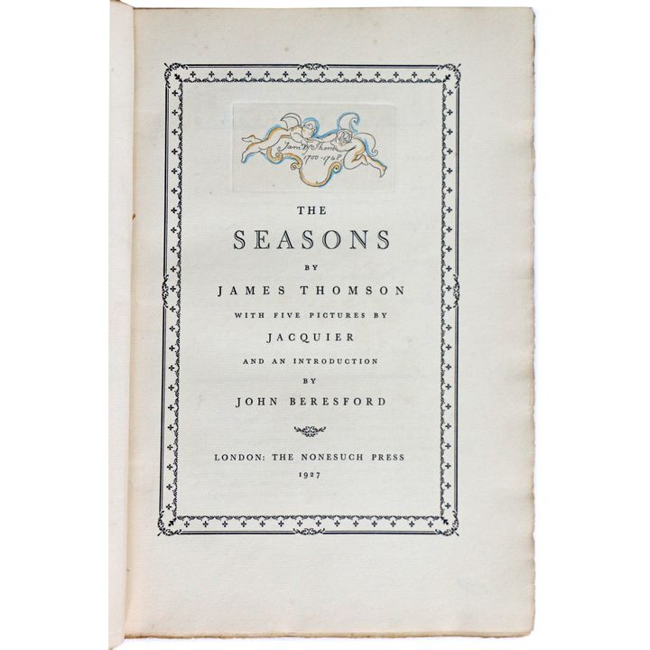 THOMSON, JAMES - The Seasons