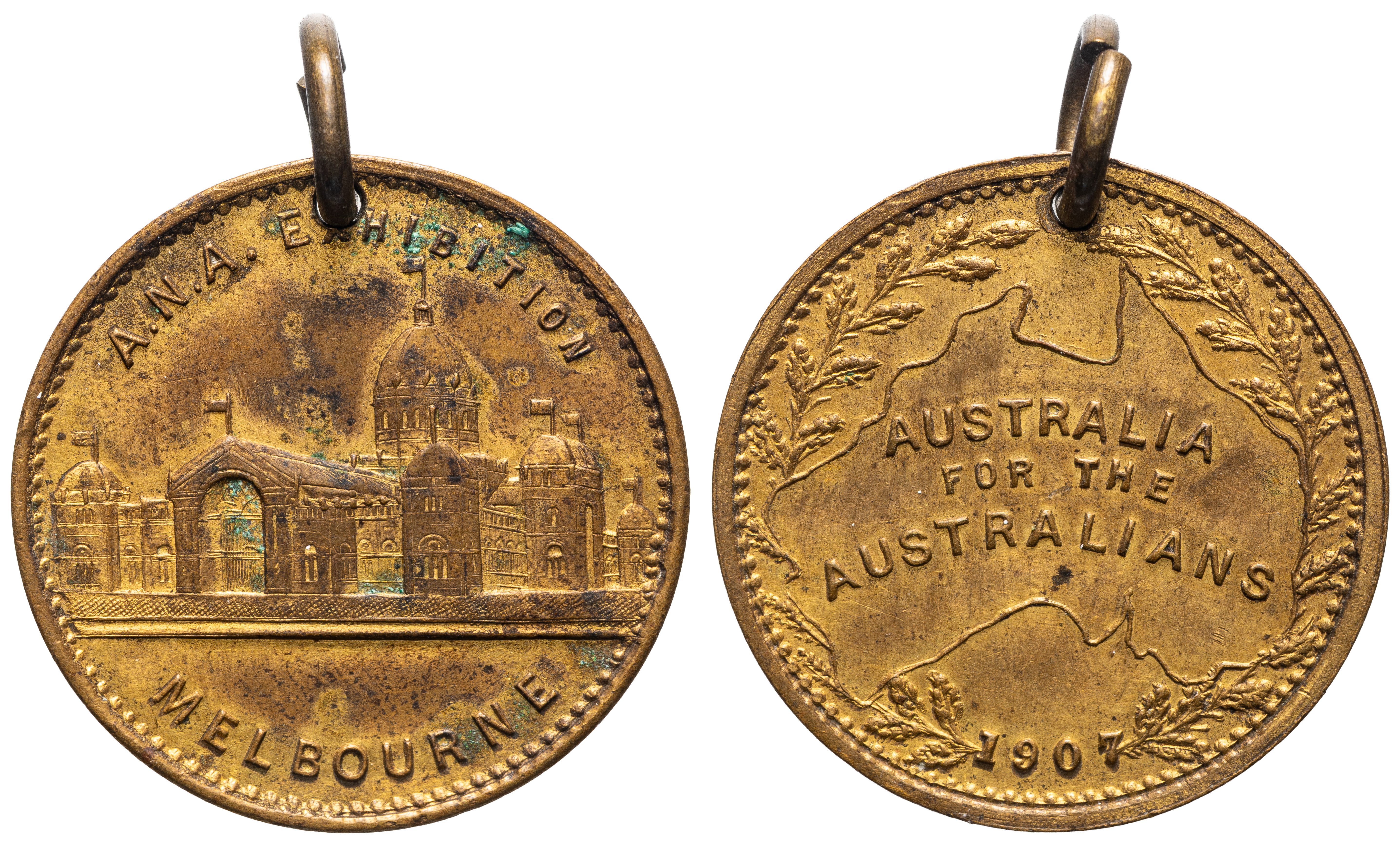 A.N.A. Exhibition, Melbourne, 1907, aUNC