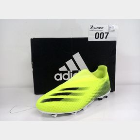 ADIDAS X GHOSTED.3 LACELESS FIRM GROUND BOOTS - SOLAR YELLOW - UK JUNIOR 3.5