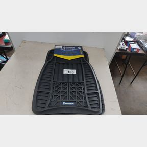 MICHELIN - 4X4 FLOOR MAT 4 PIECE SET - HEAVY DUTY RUBBER - BLACK -8421BK - HEAVY DUTY PROTECTION